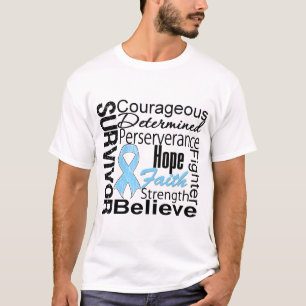 T-shirt Collage de survivant de cancer de la prostate