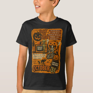 T-shirt Collage des citations d'art d'Halloween vintage 31