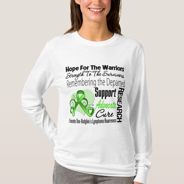 T-shirt Collage d'espoir d'hommage - lymphome de (Devant)