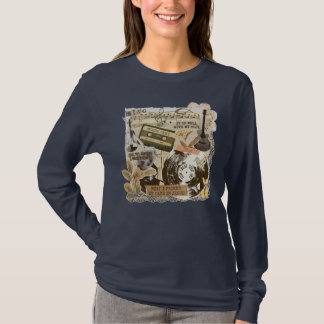 T-shirt Collage d'hymnes chrétiens traditionnels anciens