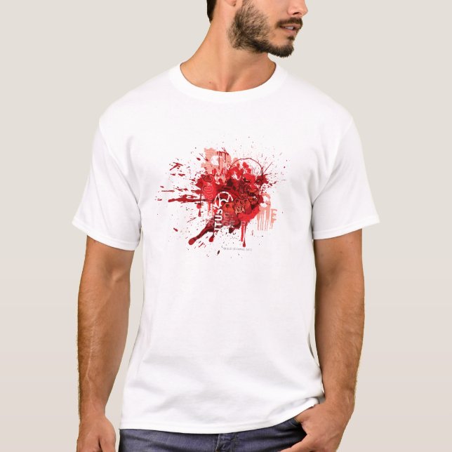 T-shirt Collage du Corps de la lanterne rouge (Devant)