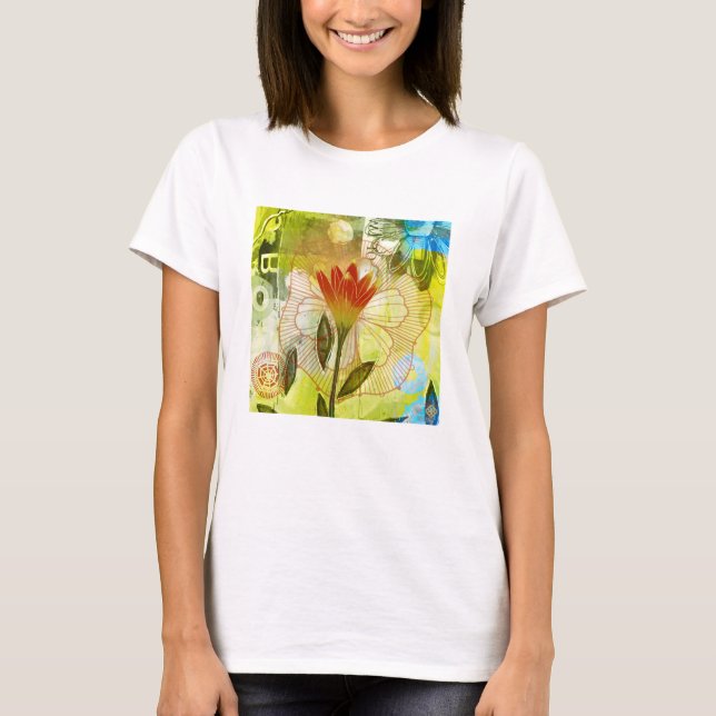 T-shirt Collage floral (Devant)