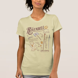 T-shirt Collage graphique aquarelle RIVENDELL™