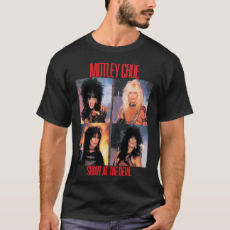 T-shirt Collage Graphique de Photo de Concert Métal Glam V