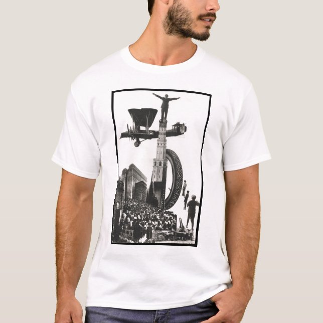 T-shirt Collage par Aleksandr Rodchenko (Devant)