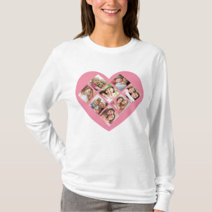 T-shirt Collage photo d'amour pour la fête des mères.
