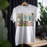 T-shirt Collage photo de Best Dad Ever 5<br><div class="desc">T-shirt photo sur mesure pour le meilleur papa de tous les temps ! Le modèle photo est mis en place pour vous d'ajouter 5 de vos photos de famille préférées qui encadrent le libellé "Meilleur papa jamais". Un cadeau personnalisé pour votre père pour la fête des pères, un anniversaire ou...</div>
