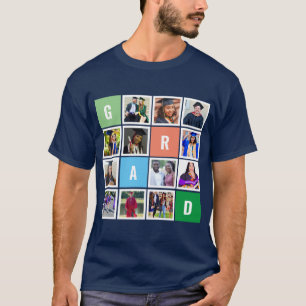 T-shirt Collage photo moderne personnalisé Grad Grad Grad 