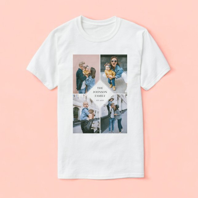 T-shirt Collage photo moderne simple (Créateur téléchargé)