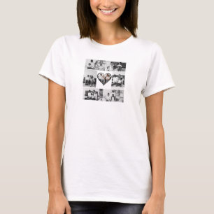 T-shirt Collage photo noir et blanc 7