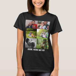 T-shirt Collage photo personnalisé 2026 c'est parti 6 
