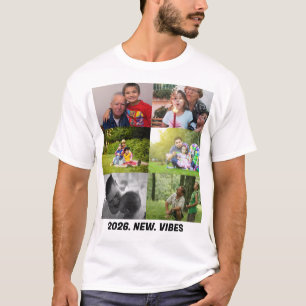 T-shirt Collage photo personnalisé 2026 vibes 6 
