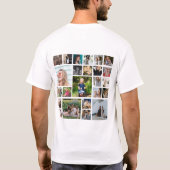 T-shirt Collage photo personnalisé 24 (Dos)