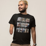 T-shirt Collage photo personnalisé 9<br><div class="desc">Créez votre propre t-shirt avec un 9 modèle photo,  et 2 modèles texte simples à customiser.</div>