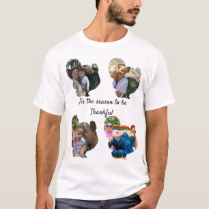 T-shirt Collage photo personnalisé de dinde graisseuse