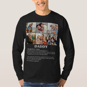 T-shirt Collage photo personnalisé Définition Papa 6
