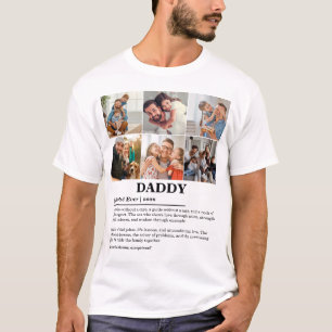 T-shirt Collage photo personnalisé Définition Papa 6