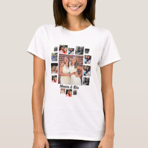 T-shirt Collage photo personnalisé des meilleurs amis 15
