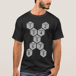 T-shirt Collage photo personnalisé en nid d'abeille 9