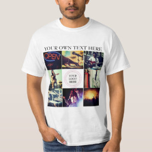 T-shirt Collage photo personnalisé et logo