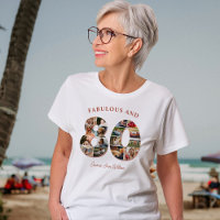 Collage photo pour 80e anniversaire Élégant et int