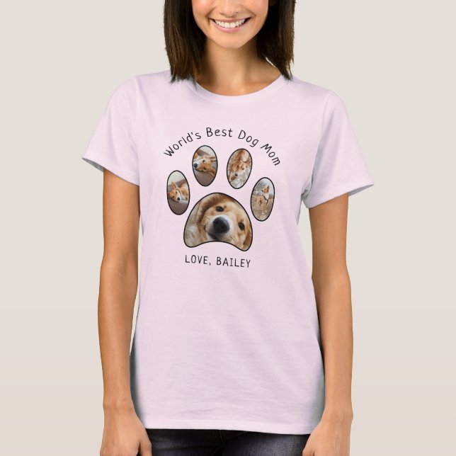 T-shirt Collage photo pour animaux de compagnie de paw mig (Devant)