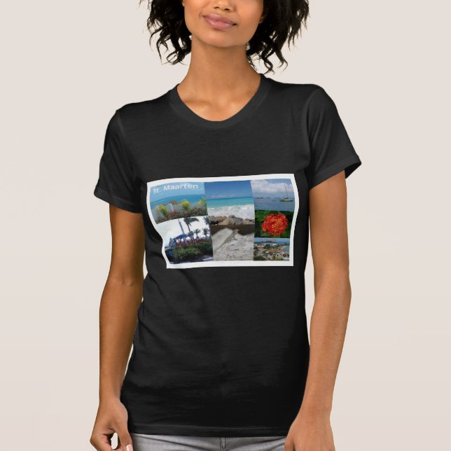 T-shirt Collage photo Saint-Martin-Saint-Martin (Devant)