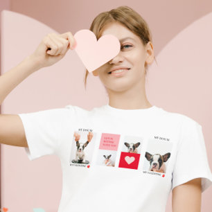 T-shirt Collage photos de chiens Mon chien est ma Saint-