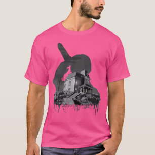 T-shirt Collage Psycho House - Alfred Hitchcock