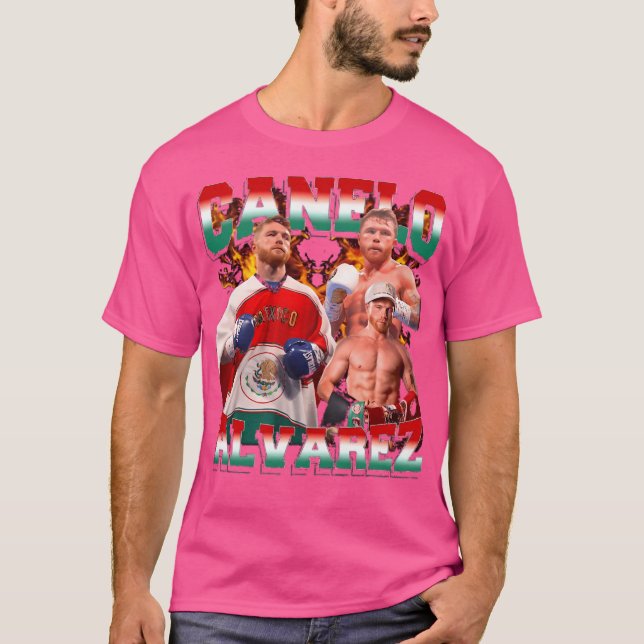 T-shirt Collage rétro Canelo Alvarez (Devant)