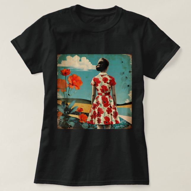 T-shirt Collage vintage (Design devant)