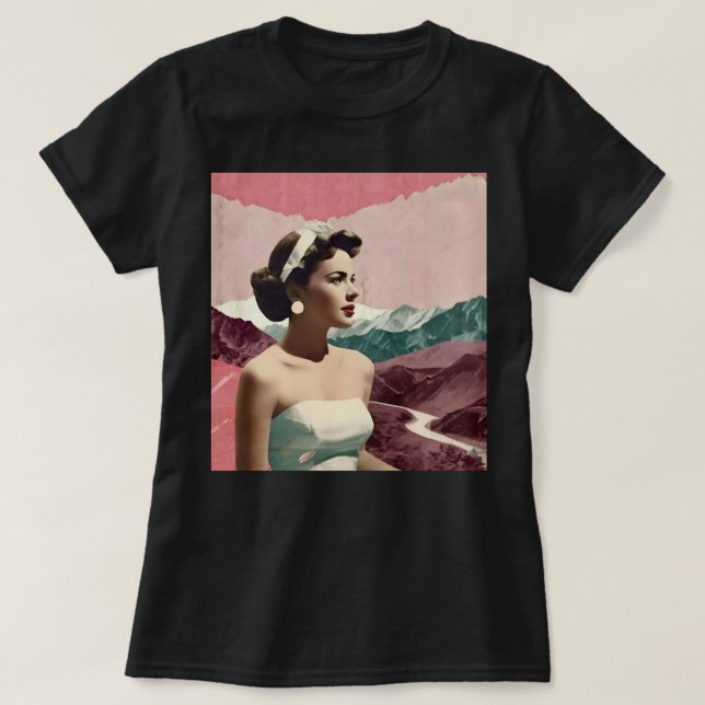 T-shirt Collage vintage (Design devant)