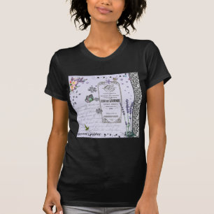 T-shirt Collage vintage de lavande