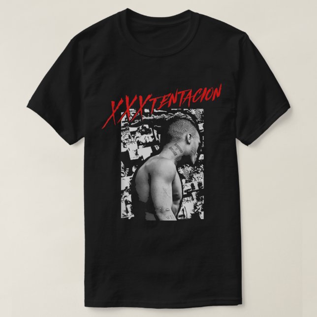 T-shirt Collage XXXTentacion noir (Design devant)