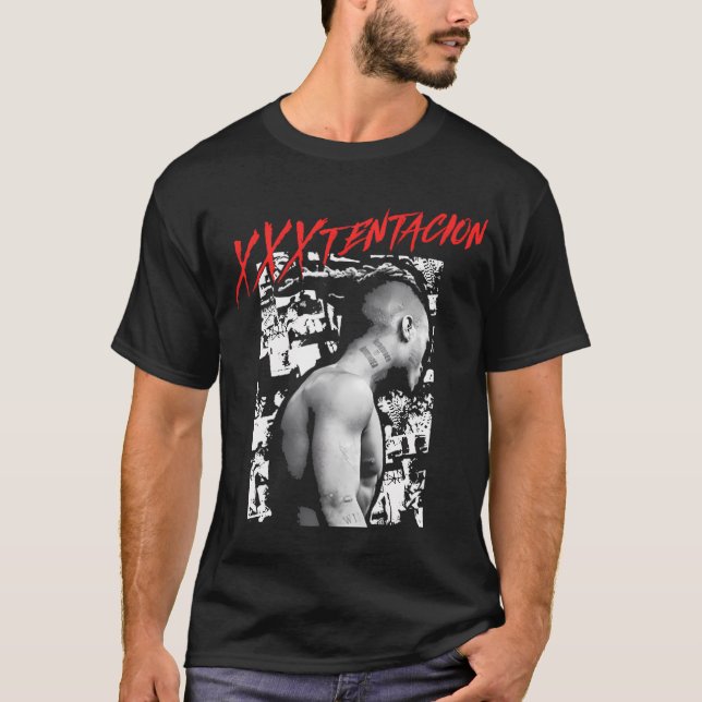 T-shirt Collage Xxxtentacion noir (Devant)