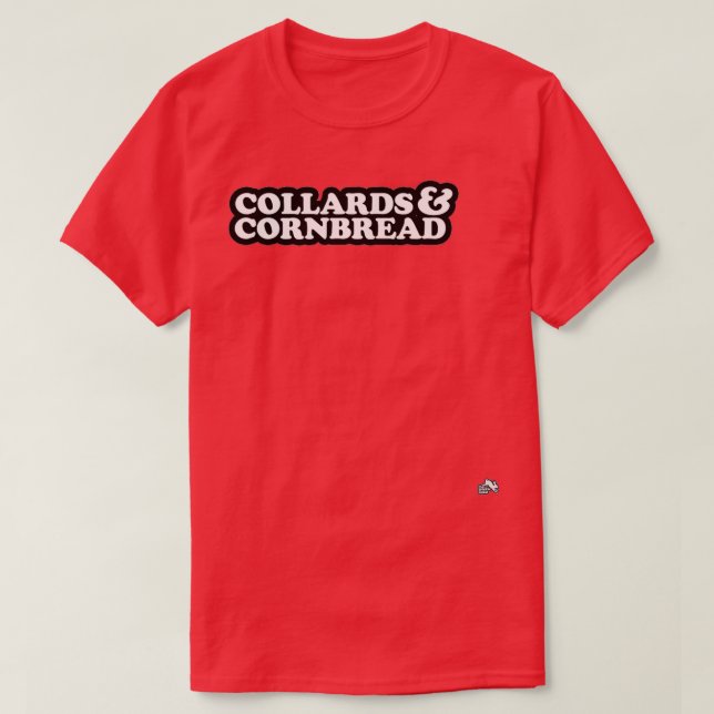 T-shirt Collards Cornbread Cuisine sud (Design devant)