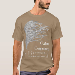 T-shirt Collatz Conjecture 3n1 Math Physique Design Noir B