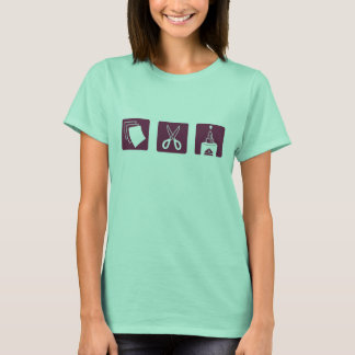T-shirt Colle ciseaux papier