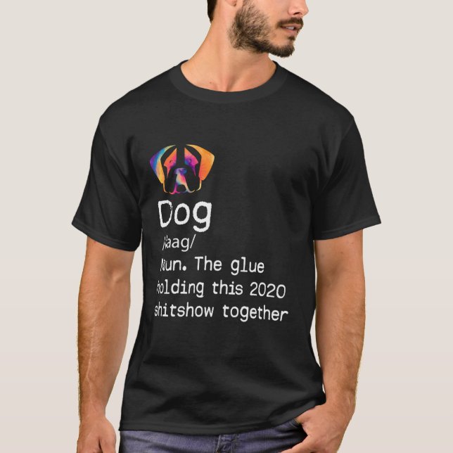 T-shirt Colle de définition de chien qui détient ce Shitsh (Devant)