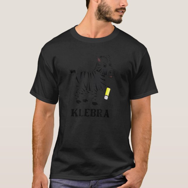 T-shirt Colle De Jeu Zebra Word Et Zebra Avec Colle (Devant)