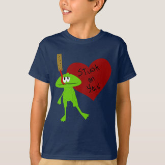 T-shirt Collé sur vous la chemise de Valentine