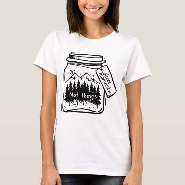 T-shirt Collect Moments Cool Citation Camping (Devant)