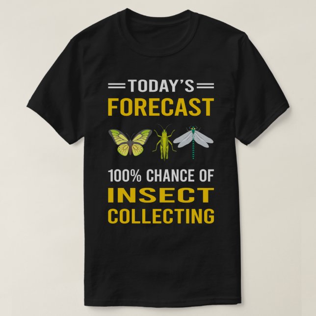 T-shirt Collecte de collecteurs d'insectes prévisionnels (Design devant)