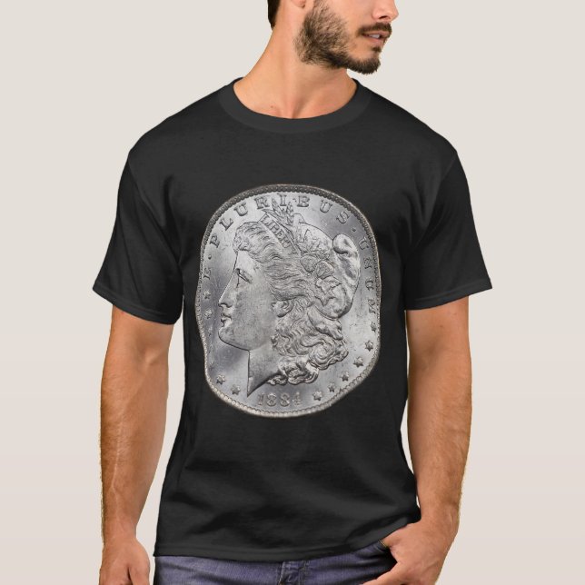 T-shirt Collecte de pièce Morgan Silver Dollar (Devant)