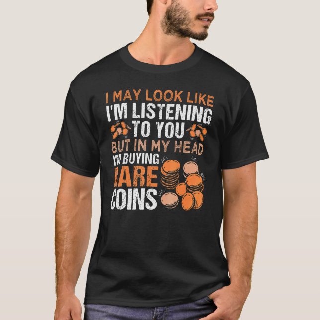 T-shirt Collecte de pièces de collection numismatique (Devant)