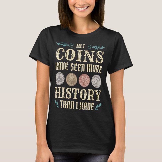 T-shirt Collecte De Pièces Pour Collector Coin Enthousias (Devant)