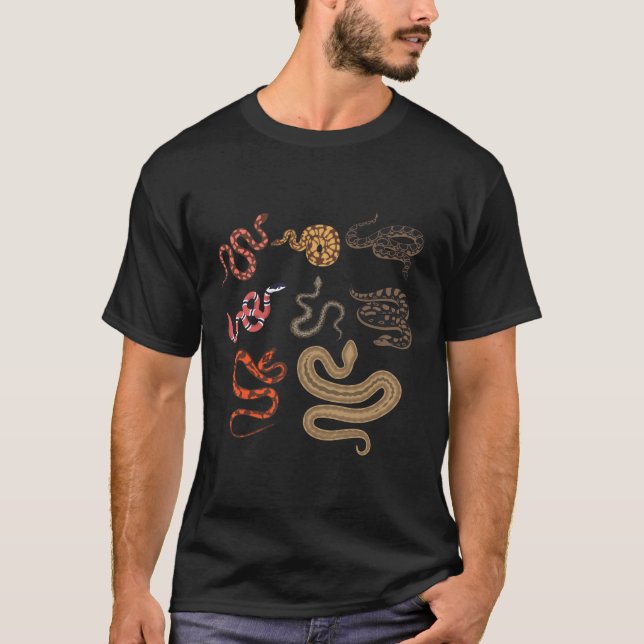 T-shirt Collecte de reptiles de serpent (Devant)