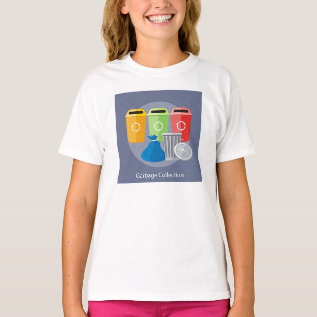 T-shirt Collecte des déchets (Devant)