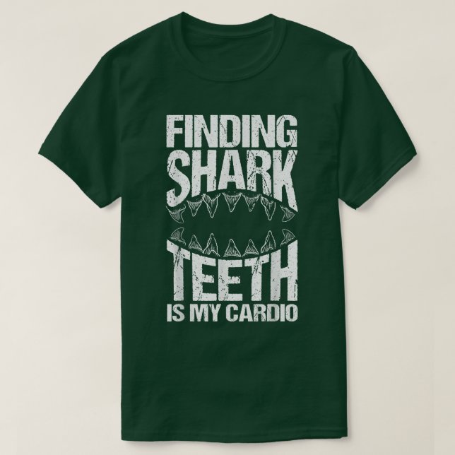 T-shirt Collecte des dents de chasse et de requin Fossil (Design devant)