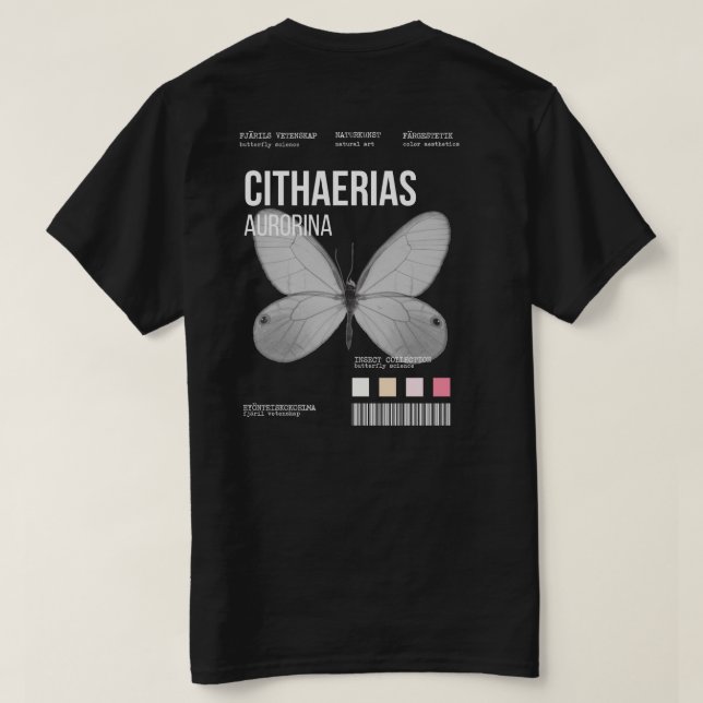 T-SHIRT COLLECTE D'INSECTES (Design dos)